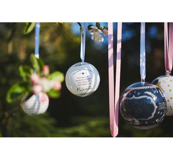 Boules en acrylique VBS, Ø 8 cm, 6 pc.