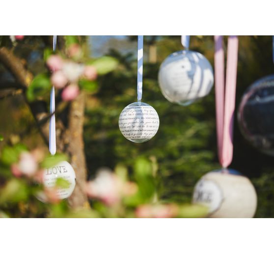 Boules en acrylique VBS, Ø 8 cm, 6 pc.