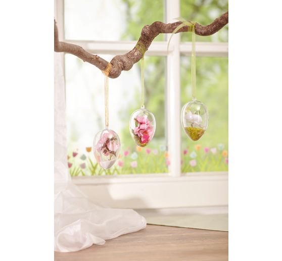 VBS Acrylic egg, 8 cm, 6 pc.