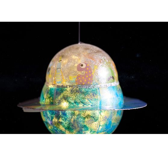 Boule acrylique avec percée, Ø 14 cm