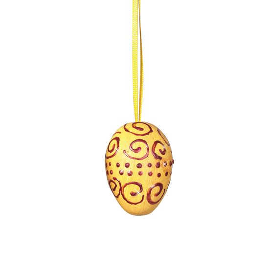 Œuf en plastique avec bute de fixation, H 8 cm