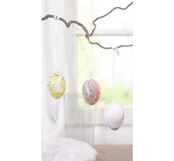 Œuf en plastique avec bute de fixation, H 8 cm
