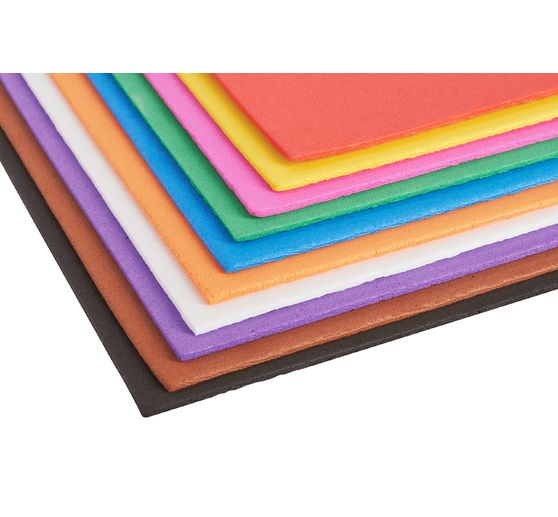 Caoutchouc mousse VBS « Mega pack », 50 pc., assortiment multicolore