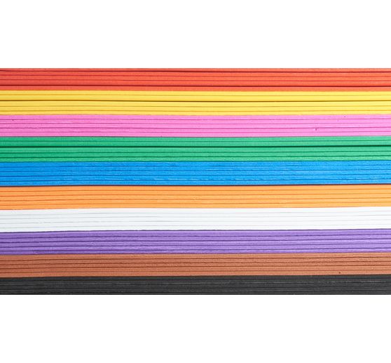 Caoutchouc mousse VBS « Mega pack », 50 pc., assortiment multicolore