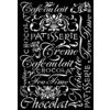 Stamperia Pochoir à motifs Café au lait
