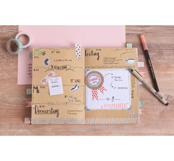Bullet Journal Stencil "Arrows and Braids"