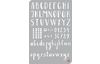 Pochoir pour bullet journal « Alphabet », format 12 x 18 cm
