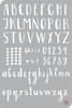 Pochoir pour bullet journal « Alphabet », format 12 x 18 cm