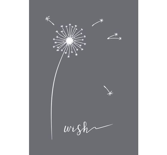 Pochoir pour sérigraphie « Wish » avec raclette