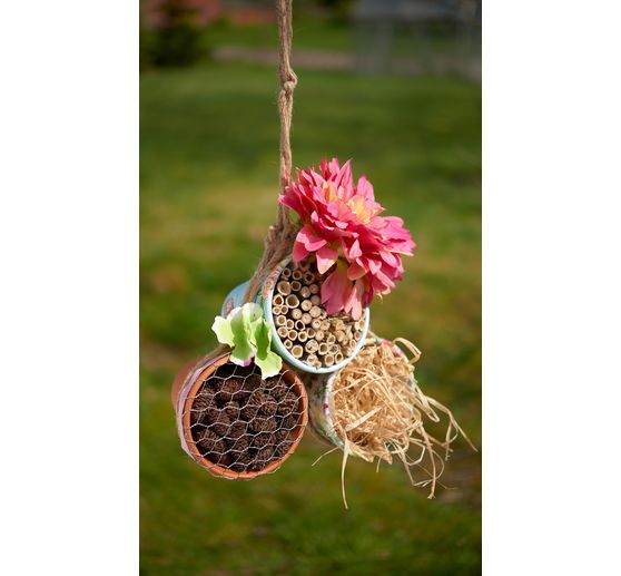 Pots terre cuite, bords arrondis, 3 pc.