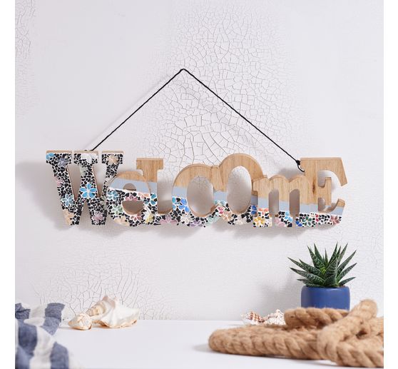 VBS Wooden lettering "Welcome"