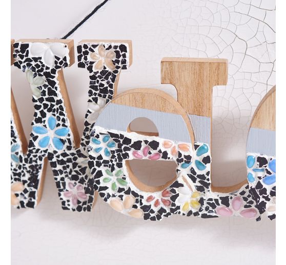VBS Wooden lettering "Welcome"