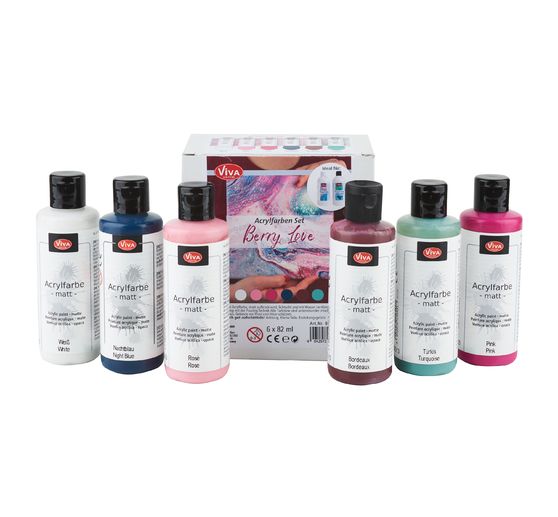 Viva Decor acrylic paint set "Berry Love"