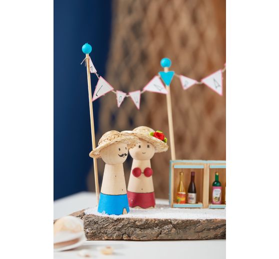 Figurines cônes en bois VBS