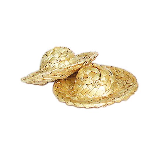 Chapeaux de paille « Nature », 3 pièces