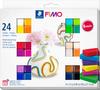 Assortiment FIMO soft &laquo; Basic &raquo;, 24 demi-pains, 600 g