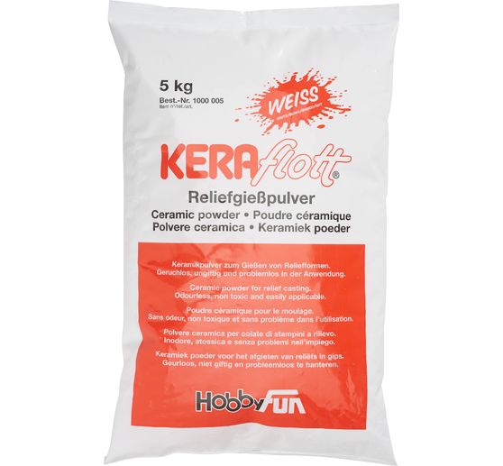 Poudre de moulage Keraflott, Blanc