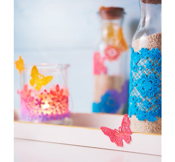 VBS Glass bottles "Milk", set of 3