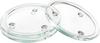 Dessous de bougie en verre VBS, 3 pc., Ø 13 / 10,5 cm