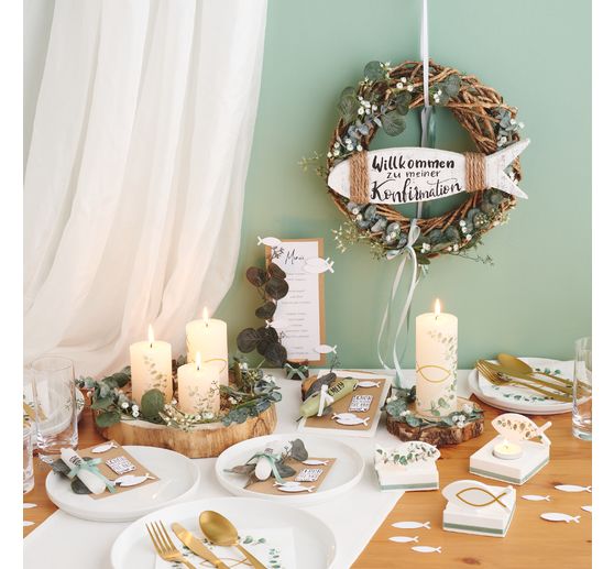 Tron&ccedil;ons de bois VBS &laquo; Rond &raquo;