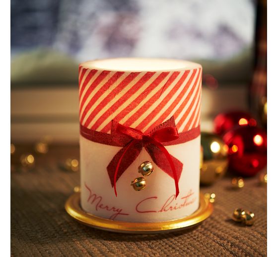 VBS Candles glass coaster, 3 pieces, Ø 13 cm