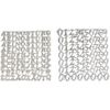 Set cire « Chiffres et lettres » Argent