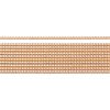 Bandes de perles en cire décorative, 20 x 2 mm, 11 pc. Or rose brillant