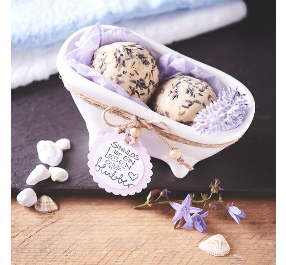 Ceramic soap dish "Bathtub", 15x7x7,2cm, white glossy