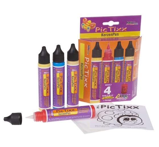 Crayons à bougies PicTixx KREUL, set de 4