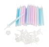 Bougies d’anniversaire avec supports, 24 pc.