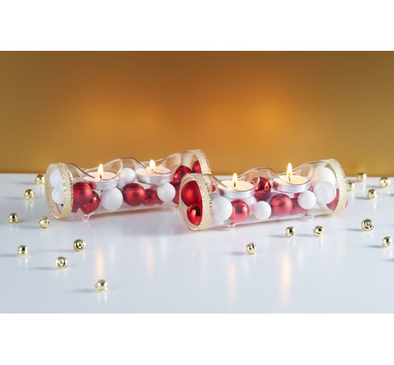 Boules de Noël en verre sur tige