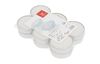 Maxi bougies chauffe-plat, set de 12, Ø 5,7 cm, Blanc