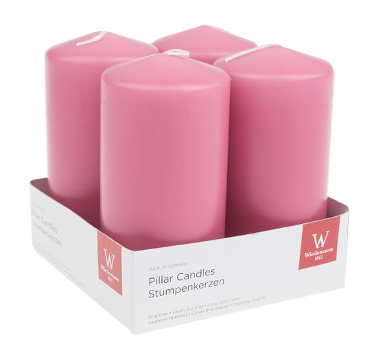 Bougies cylindriques, trempées, 4 pc.