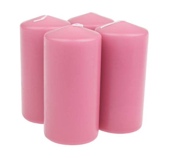 Bougies cylindriques, trempées, 4 pc.