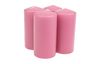 Pillar candle, dipped, pack of 4