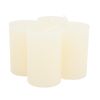 Bougies Marble, teintées dans la masse, 90 x 58 mm, 4 pc. Biscuit