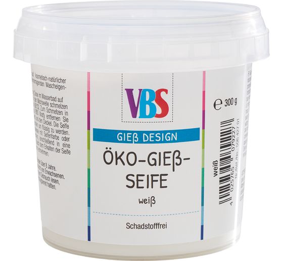 Savon écologique VBS pour moulage, Blanc