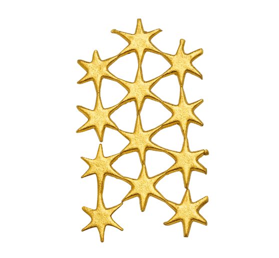 Motifs en cire « Etoile », 12 pc., Or, 1,5 cm