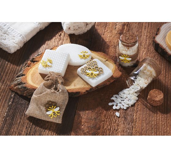 Petites bouteilles en verre VBS, avec bouchon en liège, 6 pc.