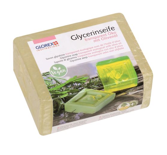 Savon glycérine écologique « Huile d'olive », Transparent