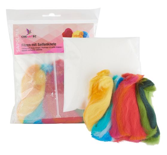 Creative set"Felting with plasticine soap"