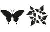 Set d''empreintes de moulage « Papillon, fleur », 2 pc.