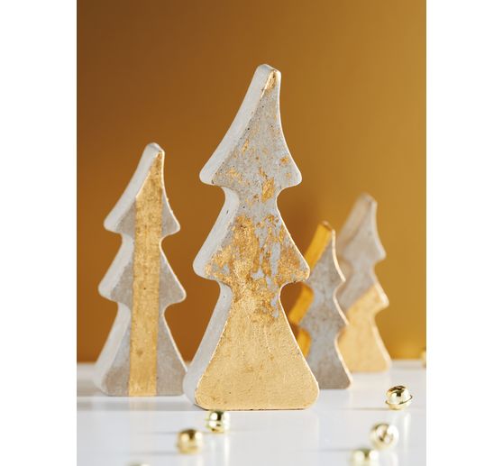 Moule "4 sapins", env. 8-16 cm