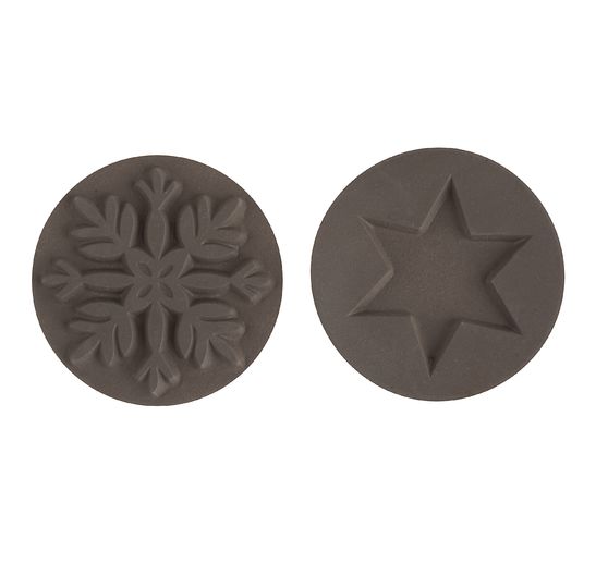 Relief inlay "Snowflake + star"