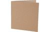 Double cards with envelopes "Kraft paper", 12.5 x 12.5 cm, 50 pieces