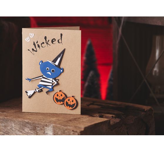 Cartes doubles avec enveloppes « Papier kraft », A6, 50 pc.