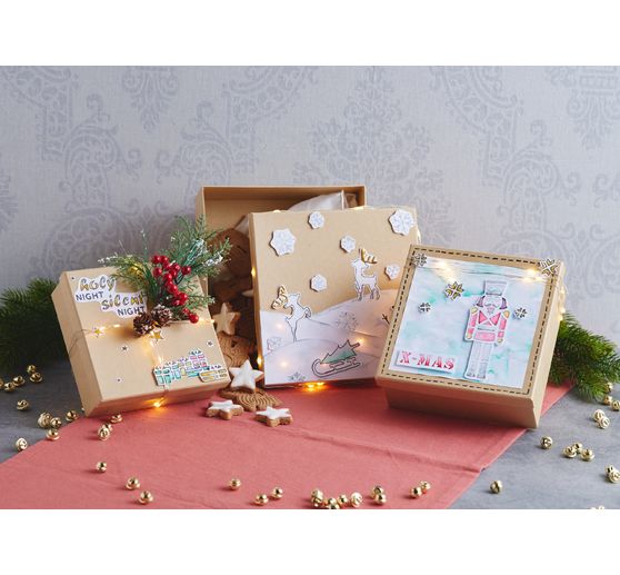 Set de pochoirs VBS « Joyeux Noël », 3 pc.