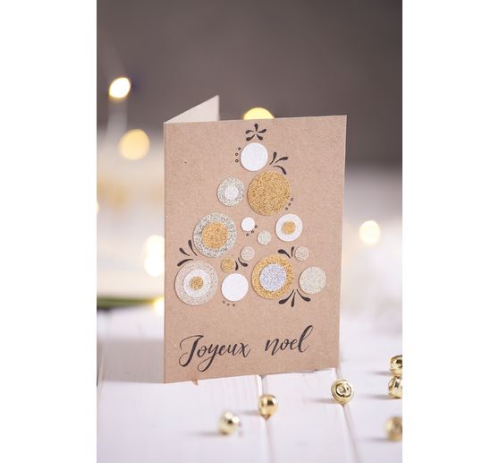 Cartes doubles avec enveloppes « Papier kraft », A6, 50 pc.