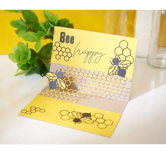 Cartes doubles avec enveloppes « Papier kraft », A6, 50 pc.