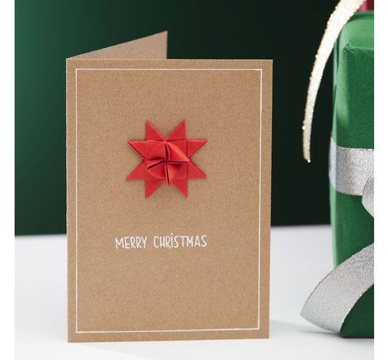Cartes doubles avec enveloppes « Papier kraft », A6, 50 pc.